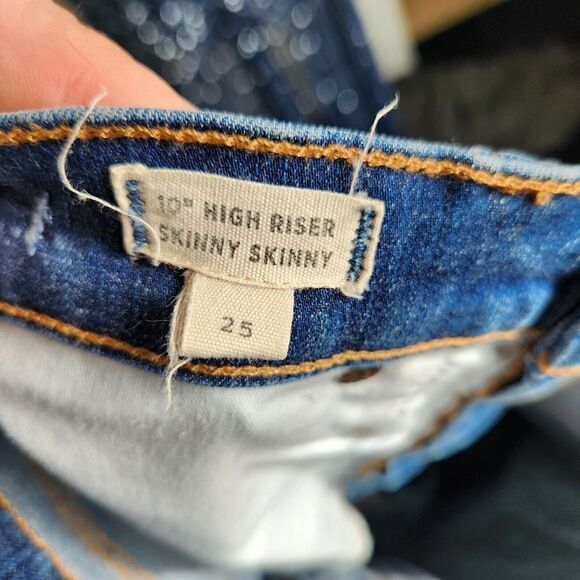 $128 MADEWELL Women 25 10" High-Riser Skinny Jeans in Hayes Wash #F4684 Rise - Picture 9 of 11